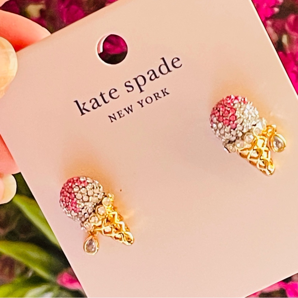 Kate Spade ice cream cone earrings